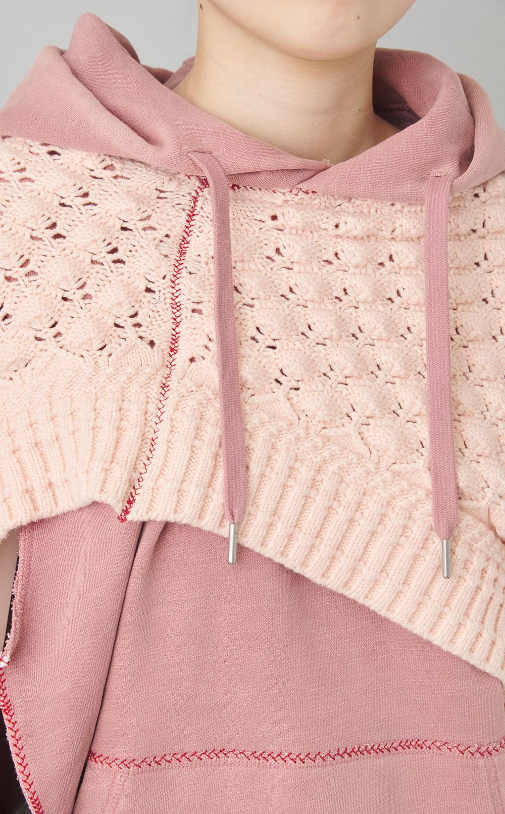 【roop】アシンメトリーパーカーケープ