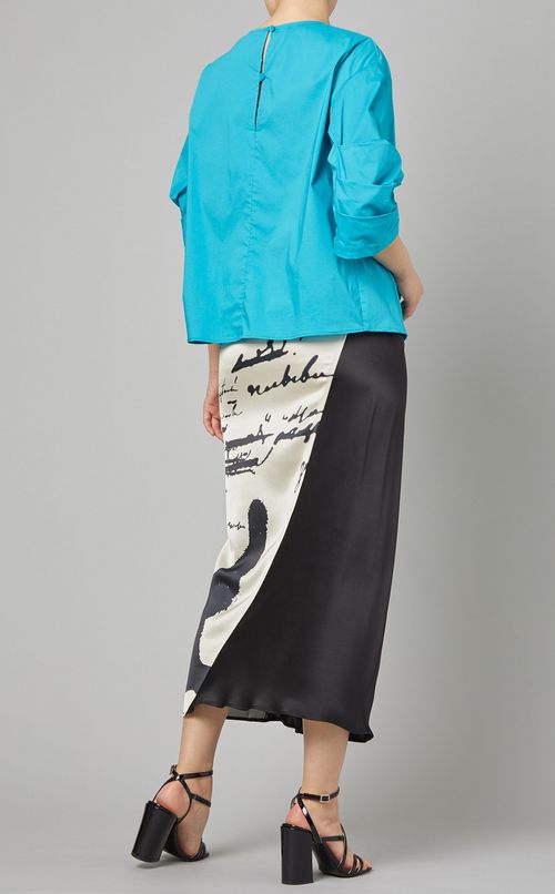 ギャザースリーブブラウス