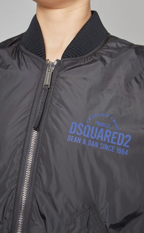 ナイロンMA-1ジップアップブルゾン