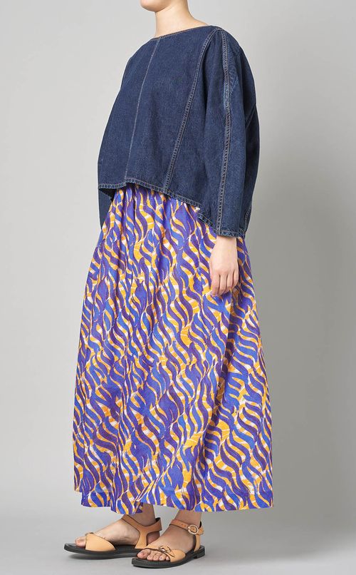 デニムショートプルオーバー