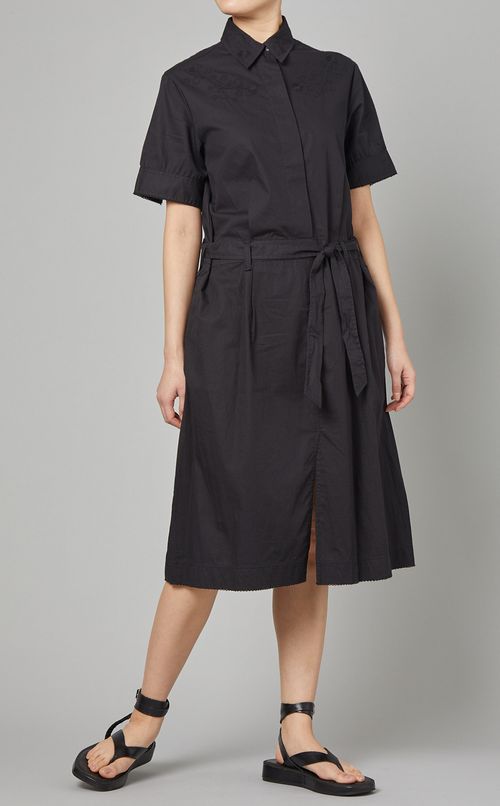 コットンエンブロダリーシャツワンピース