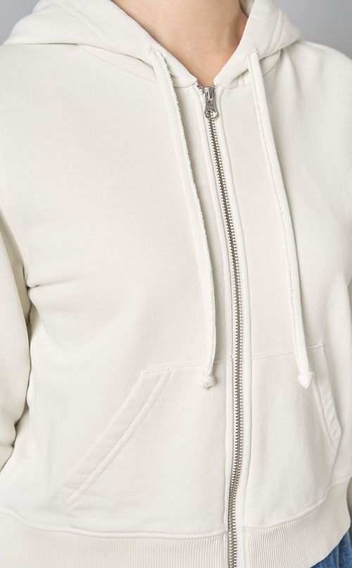 クロップド丈フーディスウェットトップス