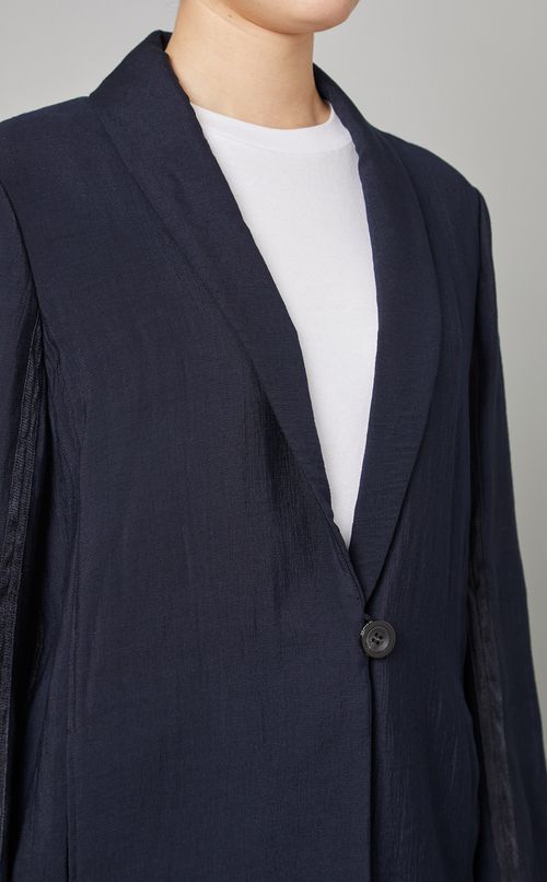 バックサテンジャケット