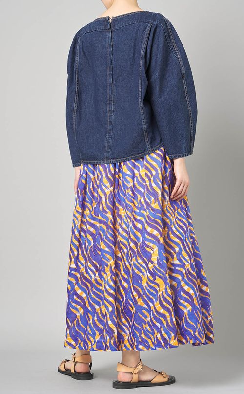 デニムショートプルオーバー