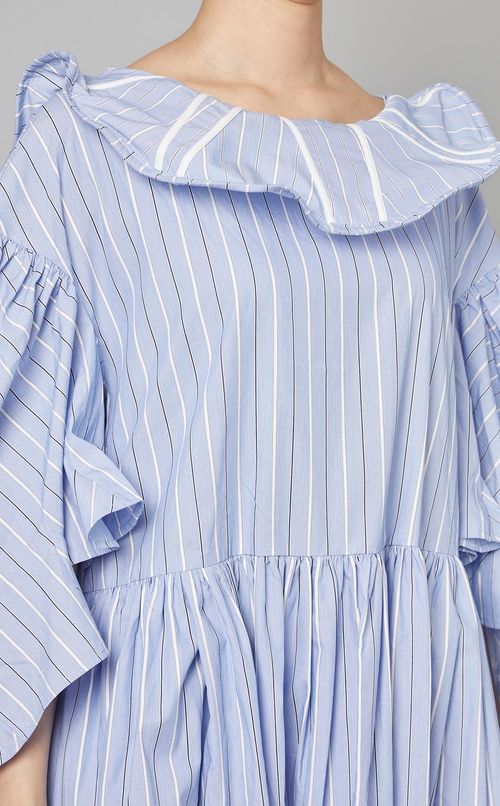 フリルカラーミニワンピース