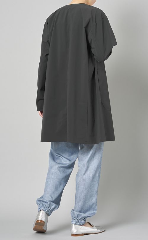 ストレッチノーカラーコート