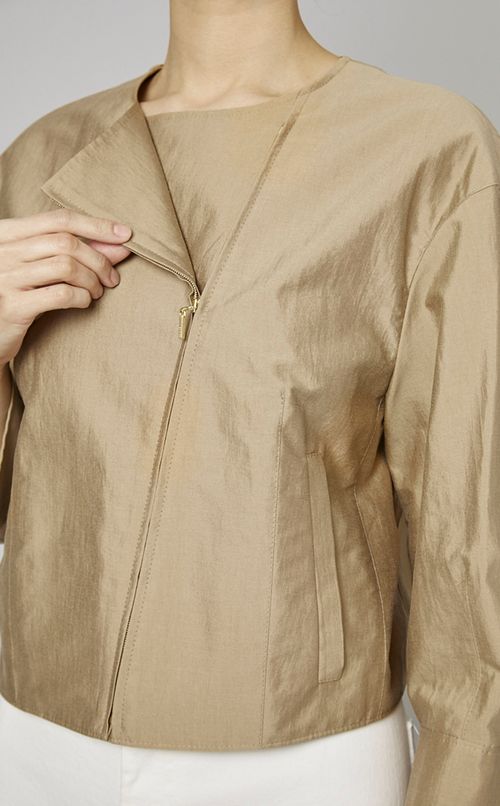 コットンナイロンコンパクトブルゾン