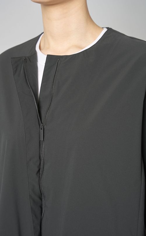 ストレッチノーカラーコート