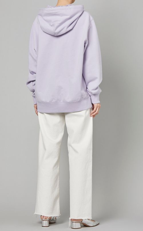 アップルサンセットプリントフーディー