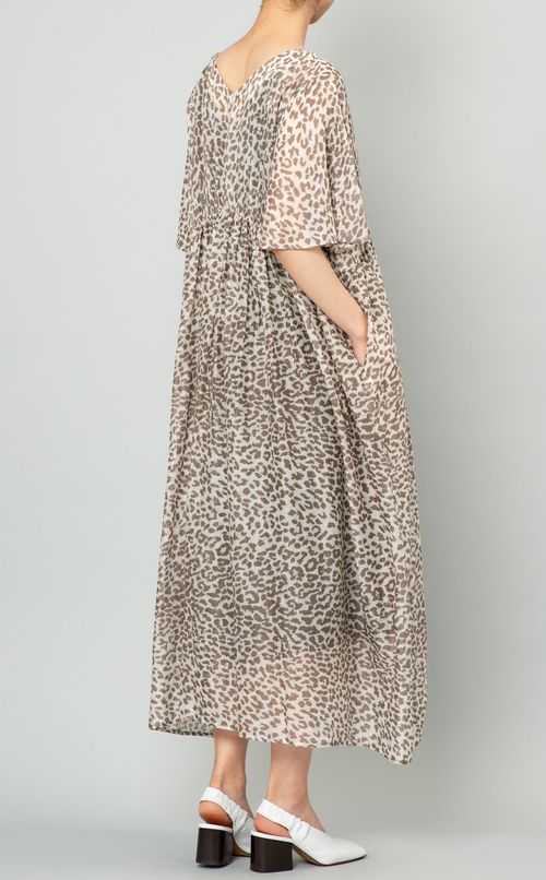 レオパードギャザーワンピース