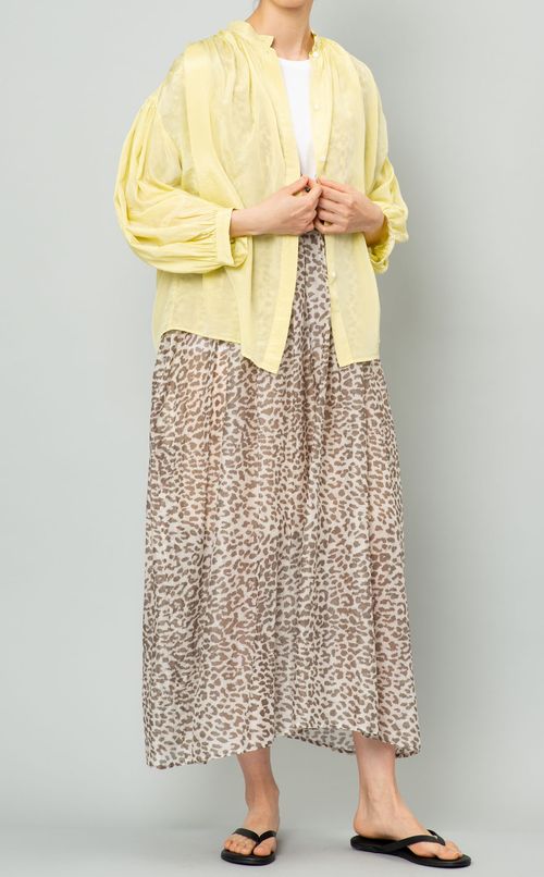 レオパードギャザーワンピース