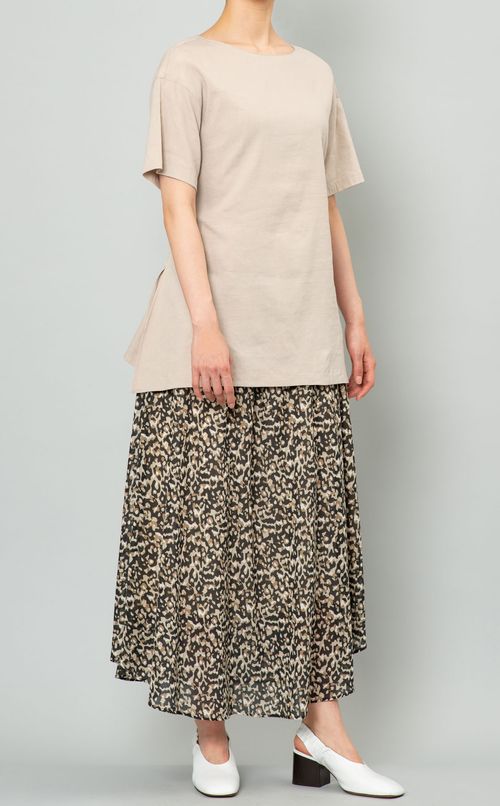 サイドスリットフレアブラウス