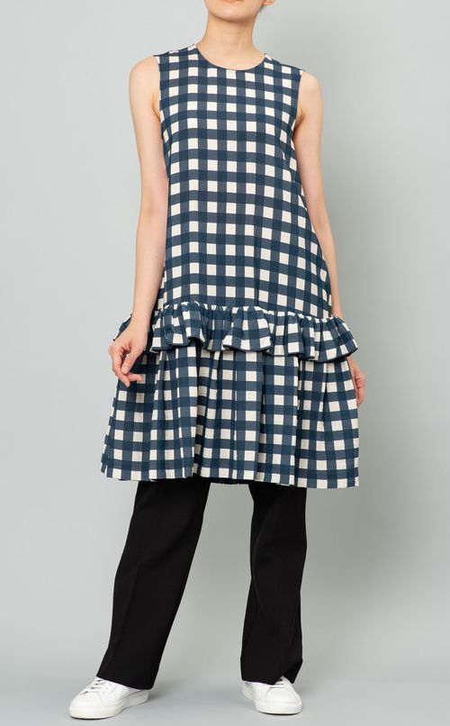 チェックティアードワンピース