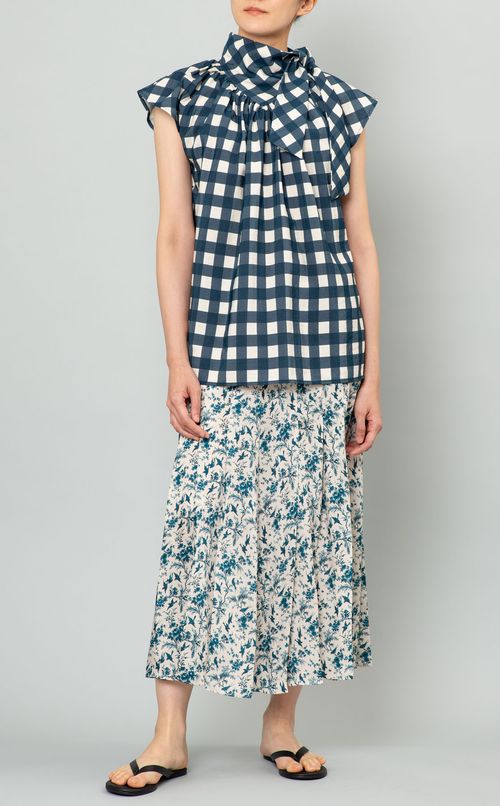 プリントミディスカート