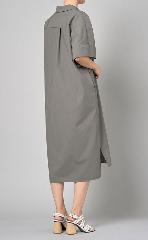 サマーウールテーラードロングワンピース
