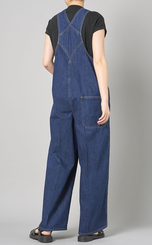 デニムワイドオーバーオール