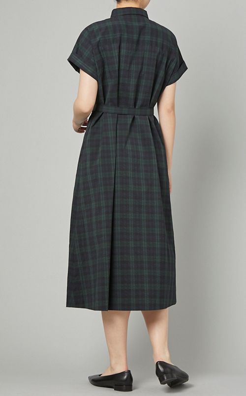 2wayシャツカラーワンピース