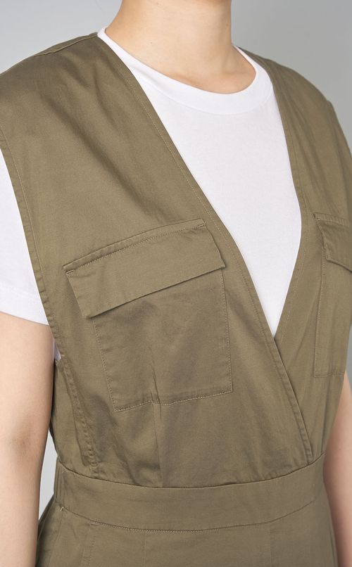 スラブサテンオールインワン