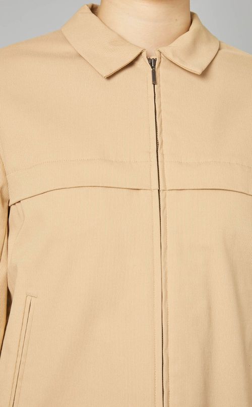 コードストレッチジップブルゾン