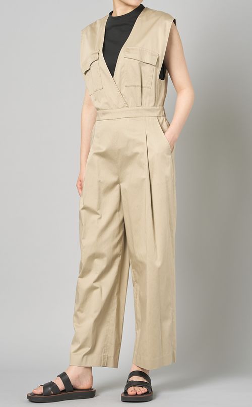 スラブサテンオールインワン