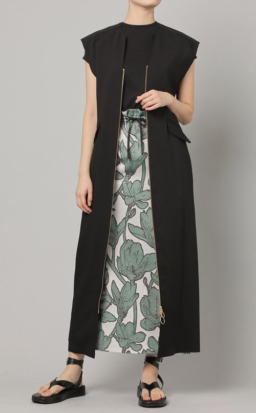 フラワージャカードスカート