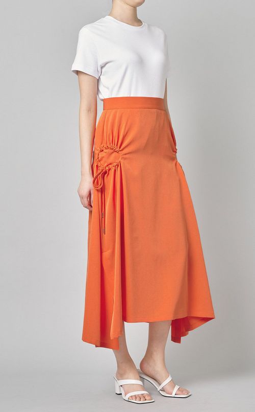 ギャザーホールフレアスカート