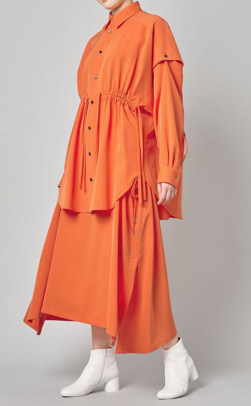 2wayウエストギャザーシャツ