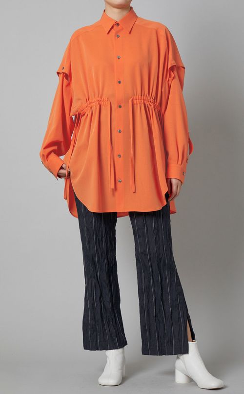 2wayウエストギャザーシャツ