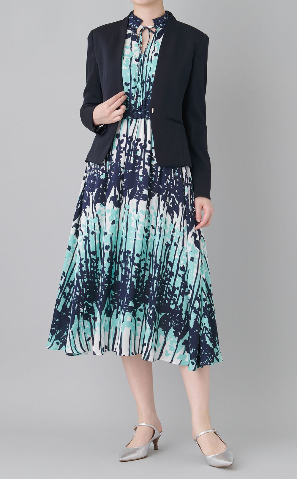 インクフォレストプリントワンピース