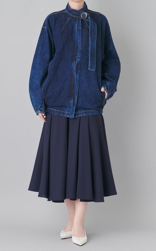 IVANAウォッシュドデニムブルゾン