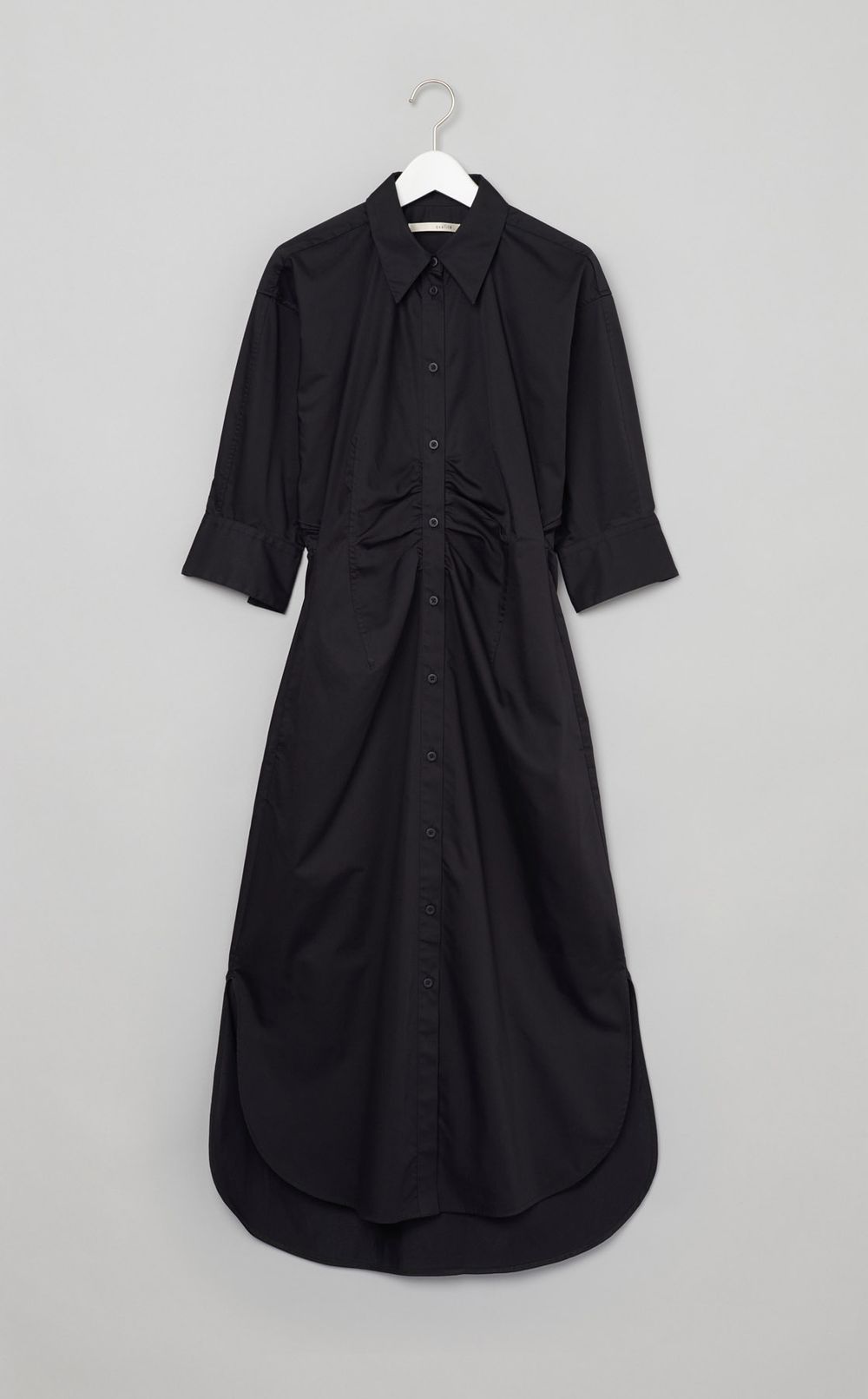 ウエストマークシャツワンピース