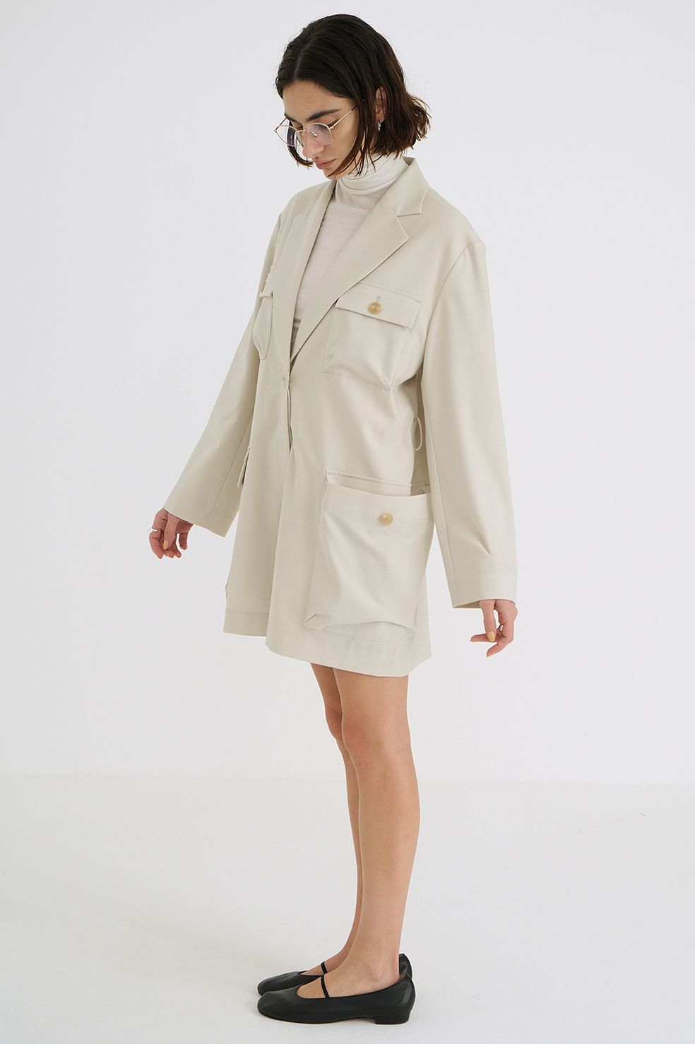 ミリタリーショートオールインワン