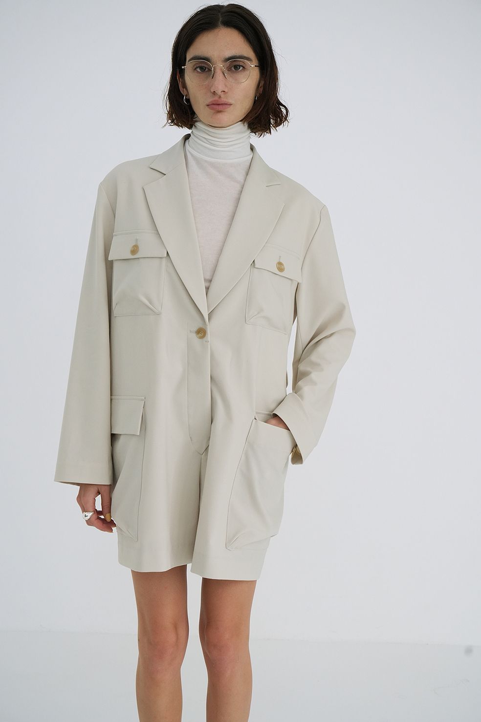 ミリタリーショートオールインワン