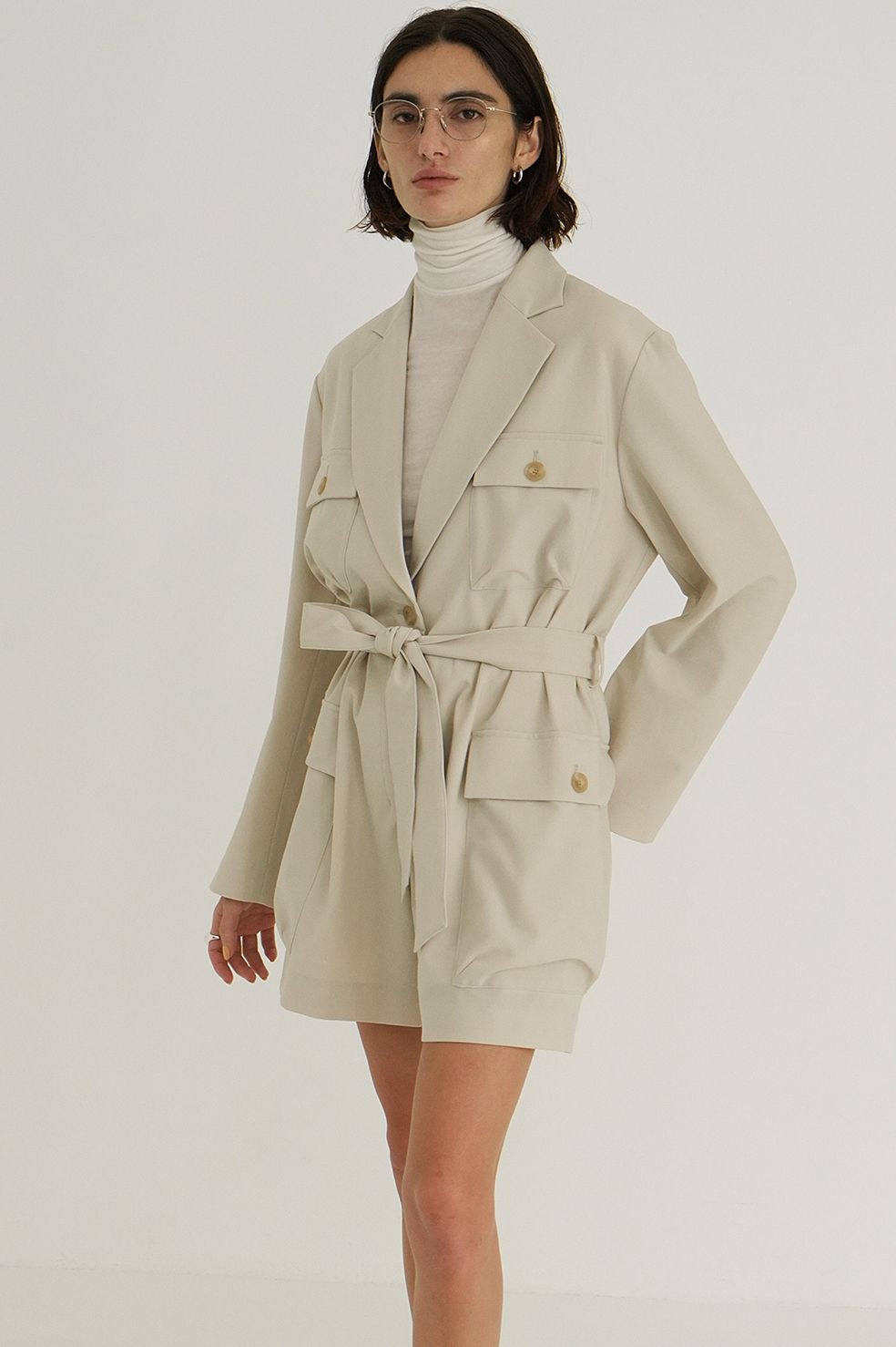 ミリタリーショートオールインワン