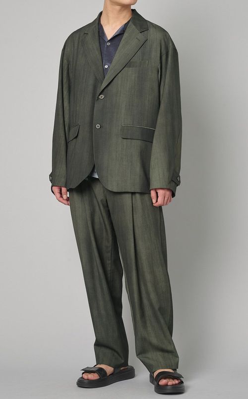 流し染ウールジャケット