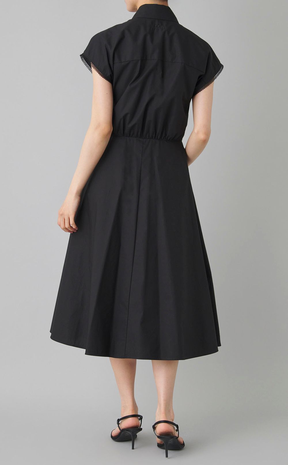 コットンポプリンギャザーワンピース