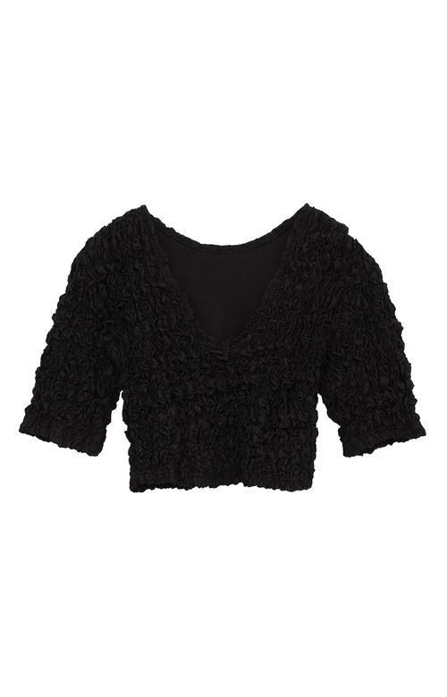 シャーリングクロップドプルオーバー