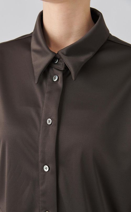 ノットディテールジャージシャツ