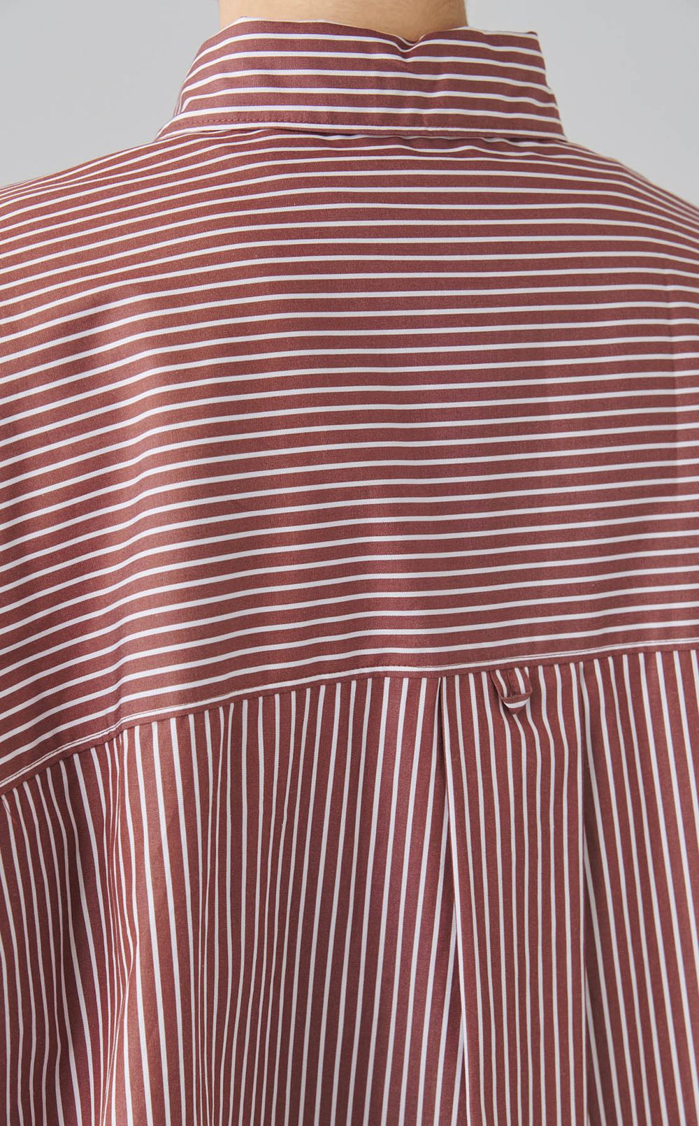 オーバーサイズストライプシャツ