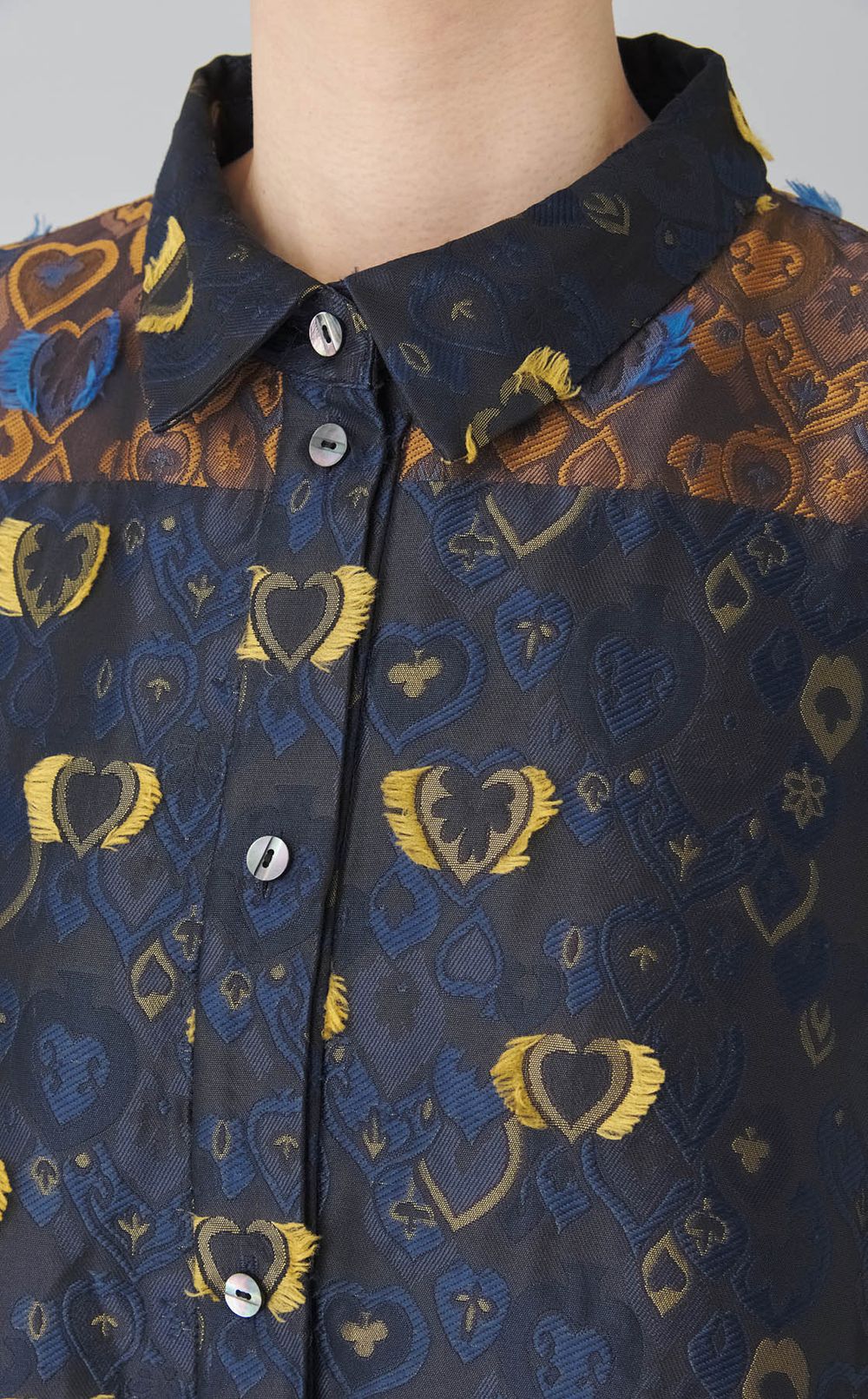 【roop】トランプモチーフジャガードシャツ