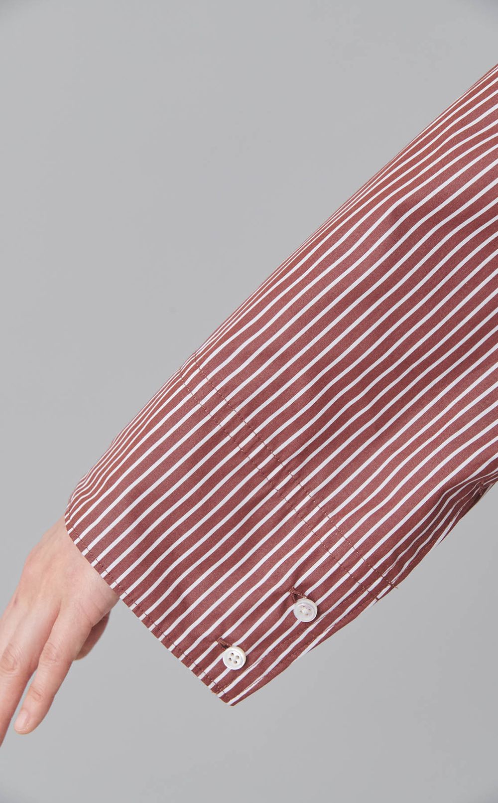 オーバーサイズストライプシャツ