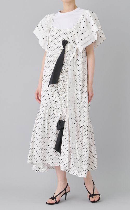 【roop】ドットドットギャザードレス