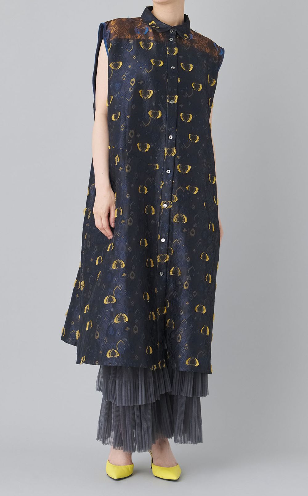 【roop】グリッタージャージーティアードパンツ