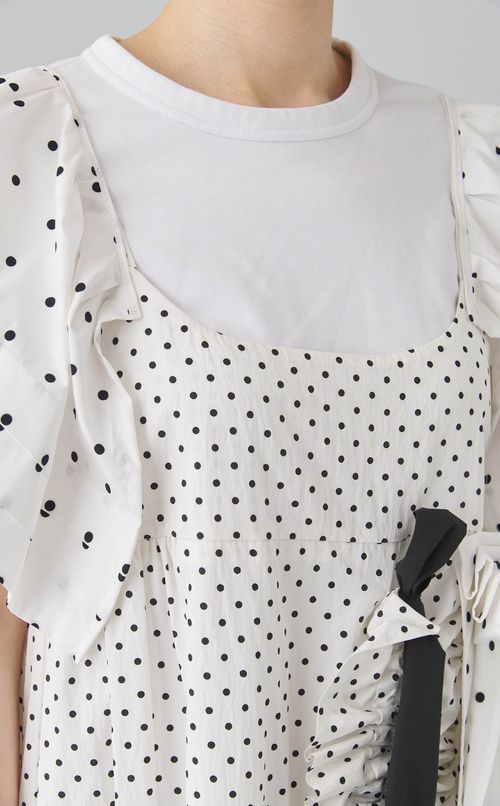 【roop】ドットドットギャザードレス