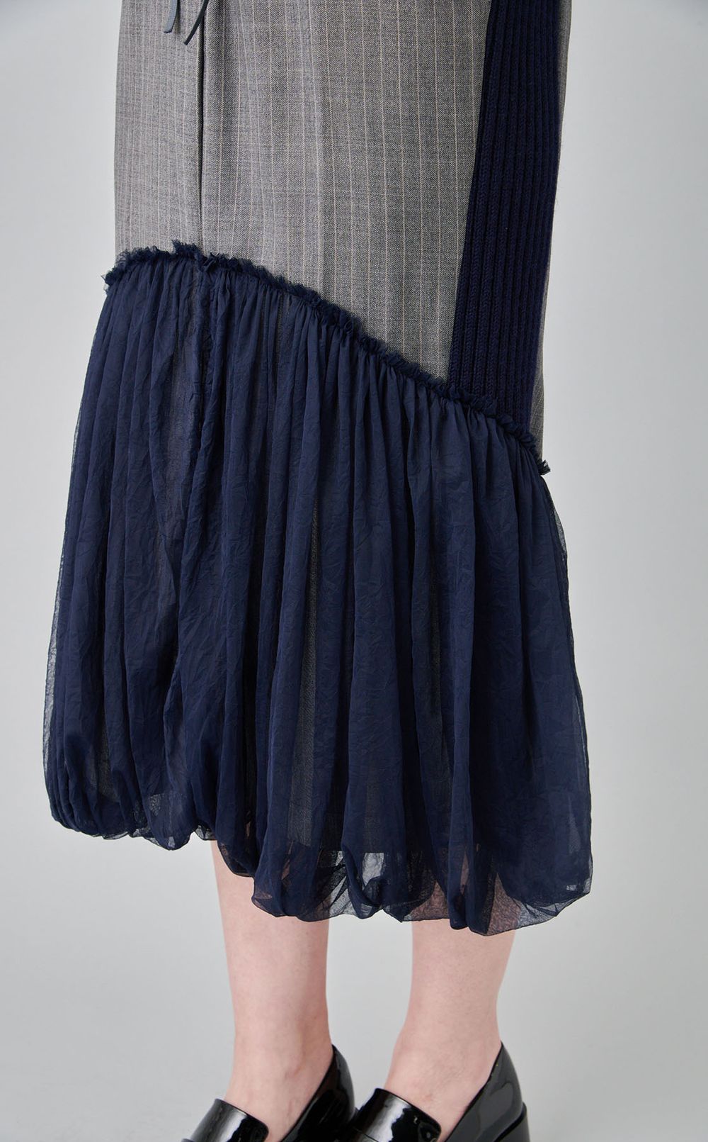 【roop】スーツジャケットニットドッキングスカート