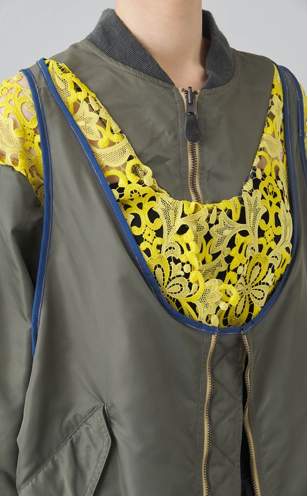 【roop】MA-1＆レースシャツ