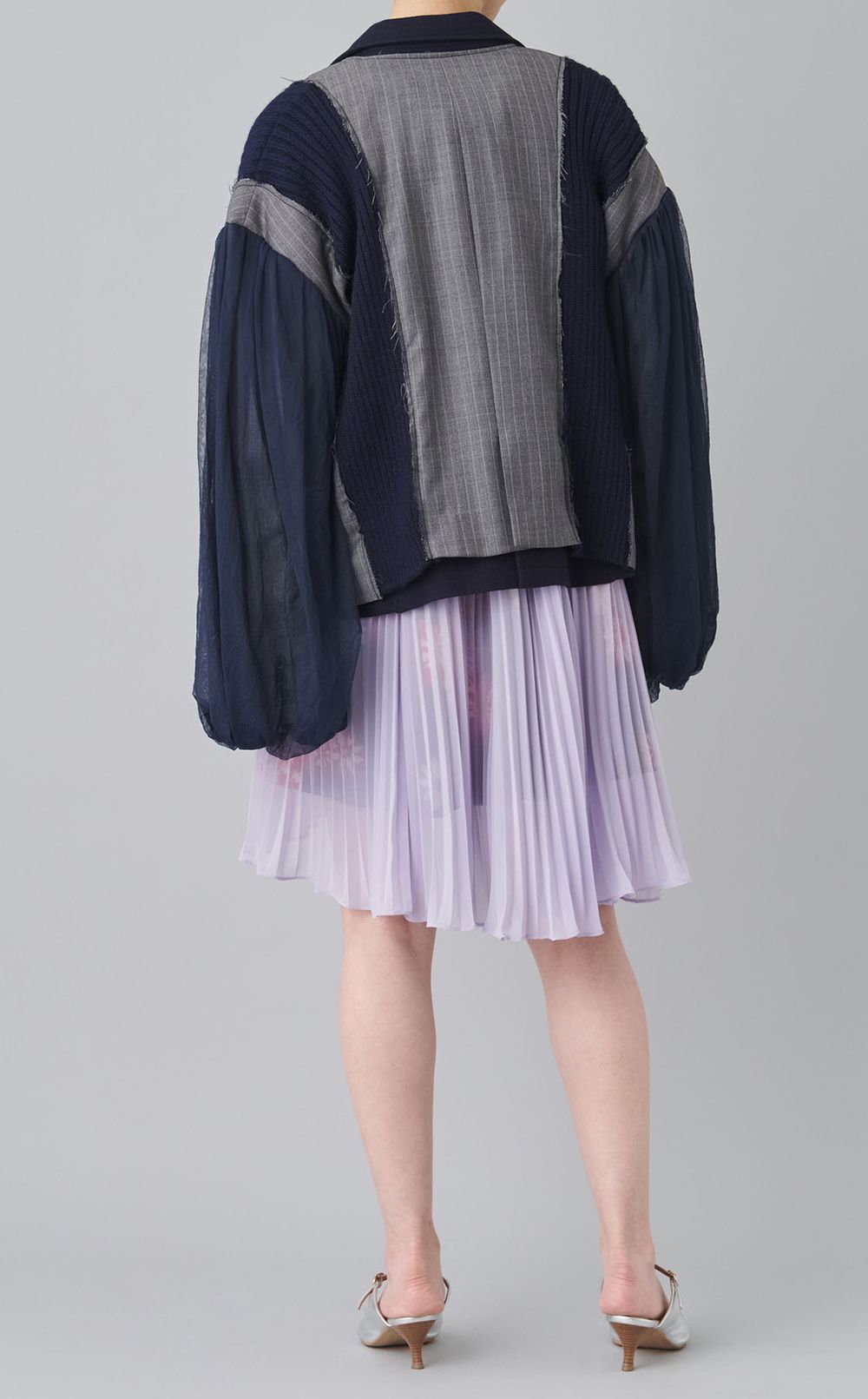 【roop】スーツジャケットニットドッキングジャケット