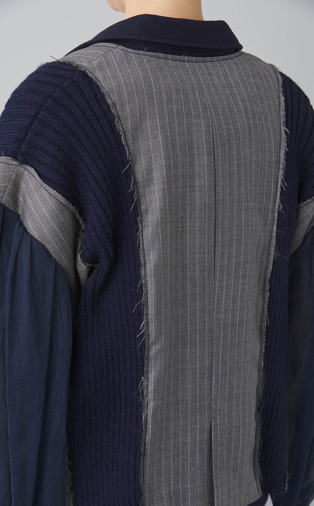 【roop】スーツジャケットニットドッキングジャケット