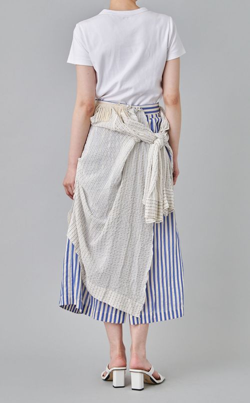 【roop】アシメトリーストライプスカート