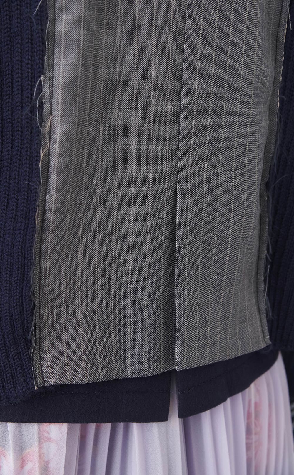 【roop】スーツジャケットニットドッキングジャケット